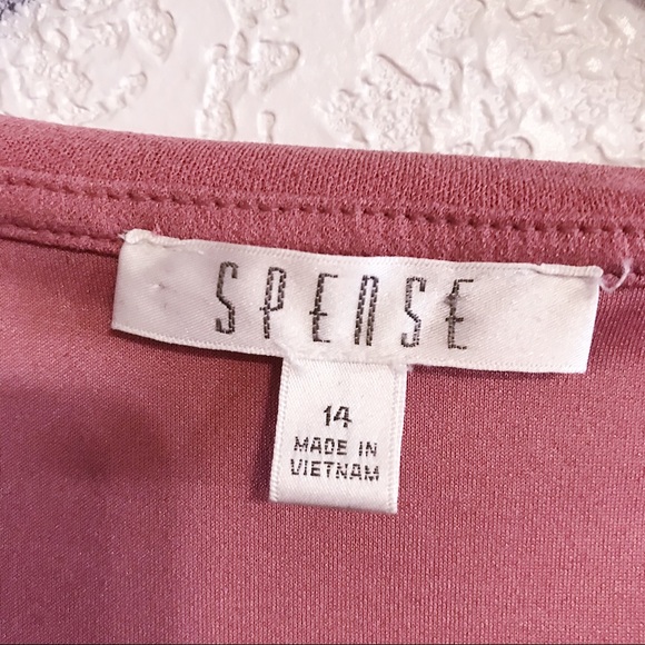 Spense Blush Pink True Wrap Dress SZ 14 EUC - Picture 6 of 14